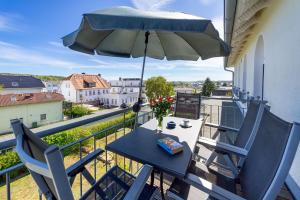 Μπαλκόνι ή βεράντα στο Haus Möwe in Sellin - Wohnung 9