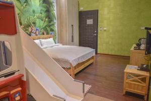Letto o letti in una camera di Duoai Mineral Spring