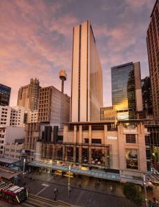 Nespecifikovaný výhled na destinaci Sydney nebo výhled na město při pohledu z hotelu