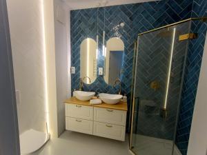 Kúpeľňa v ubytovaní Gdańsk Porto Apartments