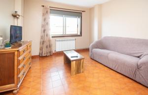 RazoにあるAG Casa Arroaces Razo, a 200m de la playaのソファとテレビのあるリビングルーム