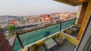 Μπαλκόνι ή βεράντα στο Lalit Service Apartment