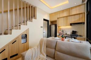 Dapur atau dapur kecil di Balidian Kos House