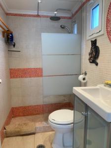 Kúpeľňa v ubytovaní Amfiteatrico Sea View - Kalamos Attiki + 33 fotografií