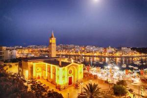 A general view of Marsaskala or a view of the city taken from Az apartmant