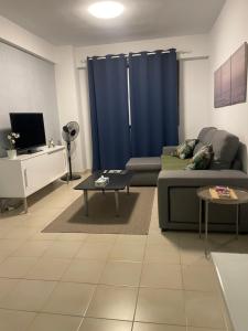 Televízia a/alebo spoločenská miestnosť v ubytovaní Maria Rosa Urban & Beach Apartment