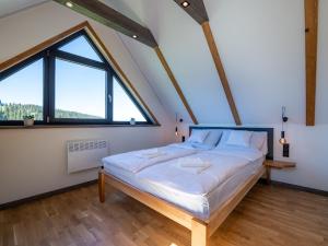 Postel nebo postele na pokoji v ubytování Bachledowka View