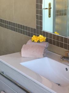 Koupelna v ubytování Hotel Margherita Meublè