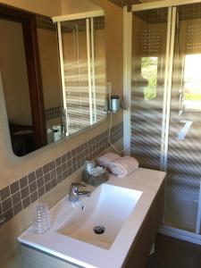 Koupelna v ubytování Hotel Margherita Meublè