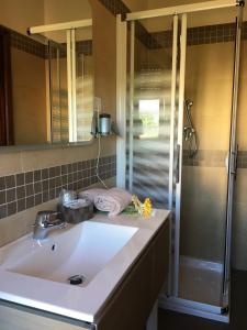 Koupelna v ubytování Hotel Margherita Meublè