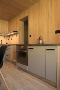 Kuchyň nebo kuchyňský kout v ubytování Tiny house Františka