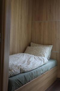 Postel nebo postele na pokoji v ubytování Tiny house Františka