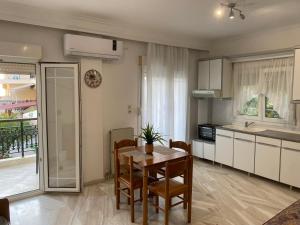 Kuchyň nebo kuchyňský kout v ubytování Villa Alexandra Ierissos