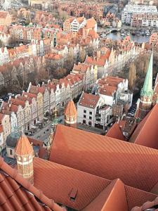 Výhľad na mesto Gdansk alebo výhľad na mesto priamo z apartmánu