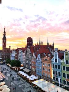 Výhľad na mesto Gdansk alebo výhľad na mesto priamo z apartmánu