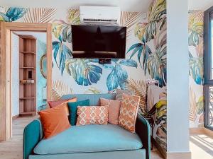 Χώρος καθιστικού στο Alhambra Dèco Homtels