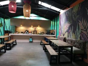 Restaurace v ubytování La Shamana - Ecological Concept in Jungle