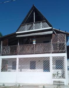 Bygningen som feriehuset ligger i