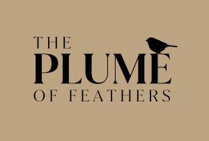 a bird sitting on top of the phrase of feathers at The Plume of Feathers in Farnham