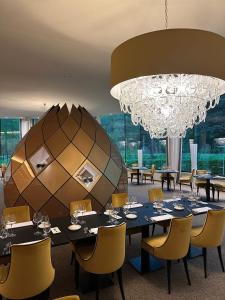 Restaurace v ubytování Le Chateau Des Thermes