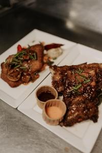 宾馆内部或周边提供的食物