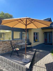 Patio nebo venkovní prostory v ubytování Wanderstube am Löns Felsen