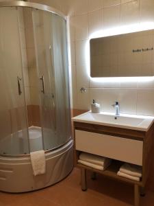 Koupelna v ubytování Comfort Hotel
