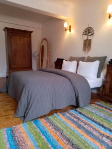Postel nebo postele na pokoji v ubytování Maison isivier