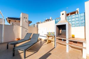 Balkon lub taras w obiekcie Sunnygolfbeach