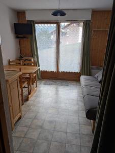 TV a/nebo společenská místnost v ubytování Studio le grizzli 50m to Ski Lift Free Parking