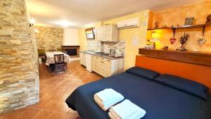 A kitchen or kitchenette at Alloggio Gladiolo