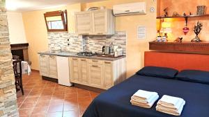 A kitchen or kitchenette at Alloggio Gladiolo