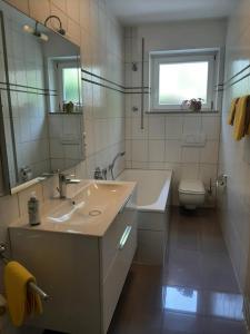 Koupelna v ubytování Ferienwohnung am Brasselsberg