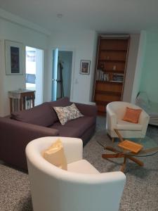Posezení v ubytování Ferienwohnung am Brasselsberg