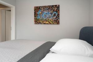 Postel nebo postele na pokoji v ubytování Schützenweg 7-9 Erholungszeit