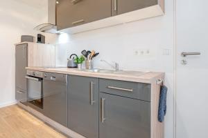 Η κουζίνα ή μικρή κουζίνα στο Dorfstraße 24 Grebin Henne