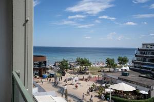 沙博伊茨Haus Meeresstrand Buddelschiff的从大楼欣赏海滩美景 更多25张照片