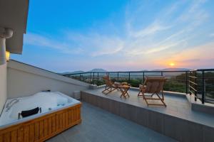 Balkón nebo terasa v ubytování Villa Aromatherapy
