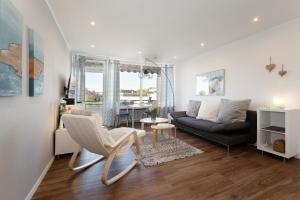 Posezení v ubytování Seeschlösschen Wohnung 524