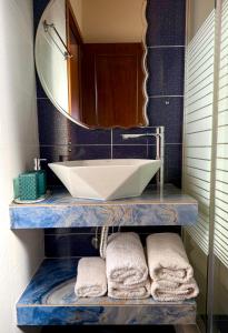A bathroom at Driopes Villas