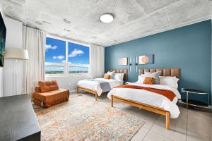 Katil atau katil-katil dalam bilik di New modern and exclusive luxury apt 2 2 in Miami +60 gambar