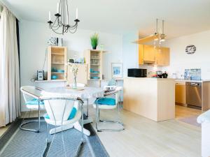 Dapur atau dapur kecil di Sol Mare Kleine Auszeit Kellenhusen