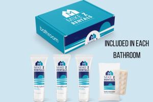 a group of four products in a box at Walk From Lanai to Pool and More in Naples