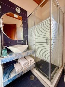 A bathroom at Driopes Villas