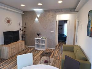 TV a/nebo společenská místnost v ubytování Apartments and Rooms Lorena 236