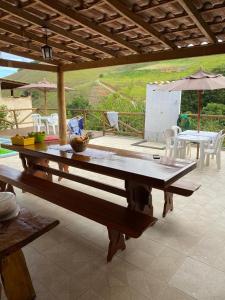Αίθριο ή υπαίθριος χώρος στο Casa Condominio nas Montanhas