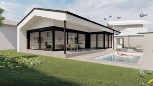 Bazén v ubytování Bungalow KONI nebo v jeho okolí