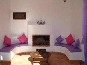 A seating area at Niriedes Villas