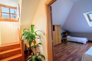 Postel nebo postele na pokoji v ubytování Hostal El Palacio