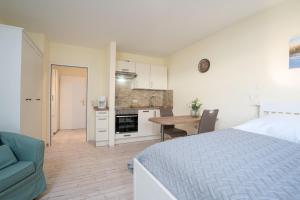 Kuchyň nebo kuchyňský kout v ubytování Haus Seeburg Ostseebrise Arosa